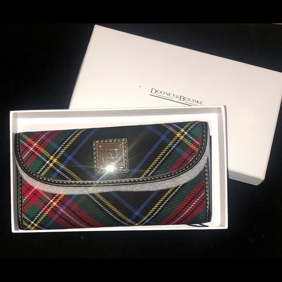 Dooney & Bourke Tartan Continental Clutch Wallet